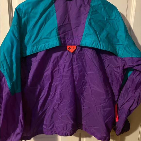 Columbia Teal and Purple Raincoat - Picture 3 of 3